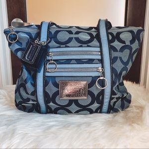 Blue Coach Tote